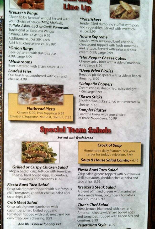 Smith's Restaurant - Wauseon, OH menu_pic