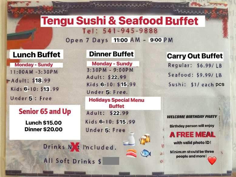 China Buffet In Roseburg - Roseburg, OR menu_pic