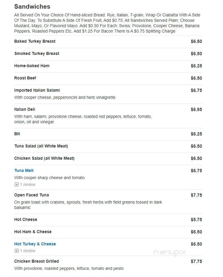 Atrium Restaurant - Kingston, PA menu_pic
