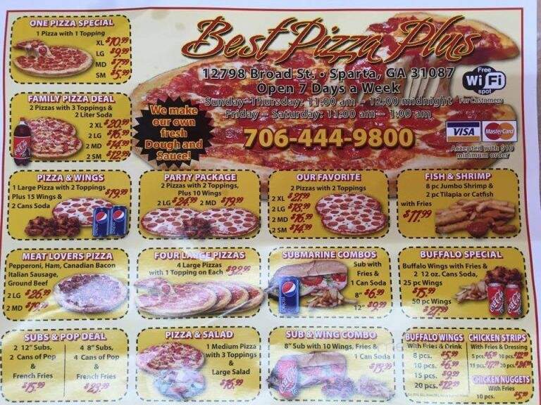 Pizza Plus - Sparta, GA menu_pic