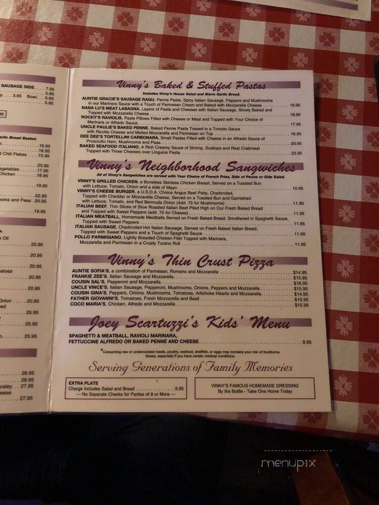 Vinny Vanucchi's - Dubuque, IA menu_pic