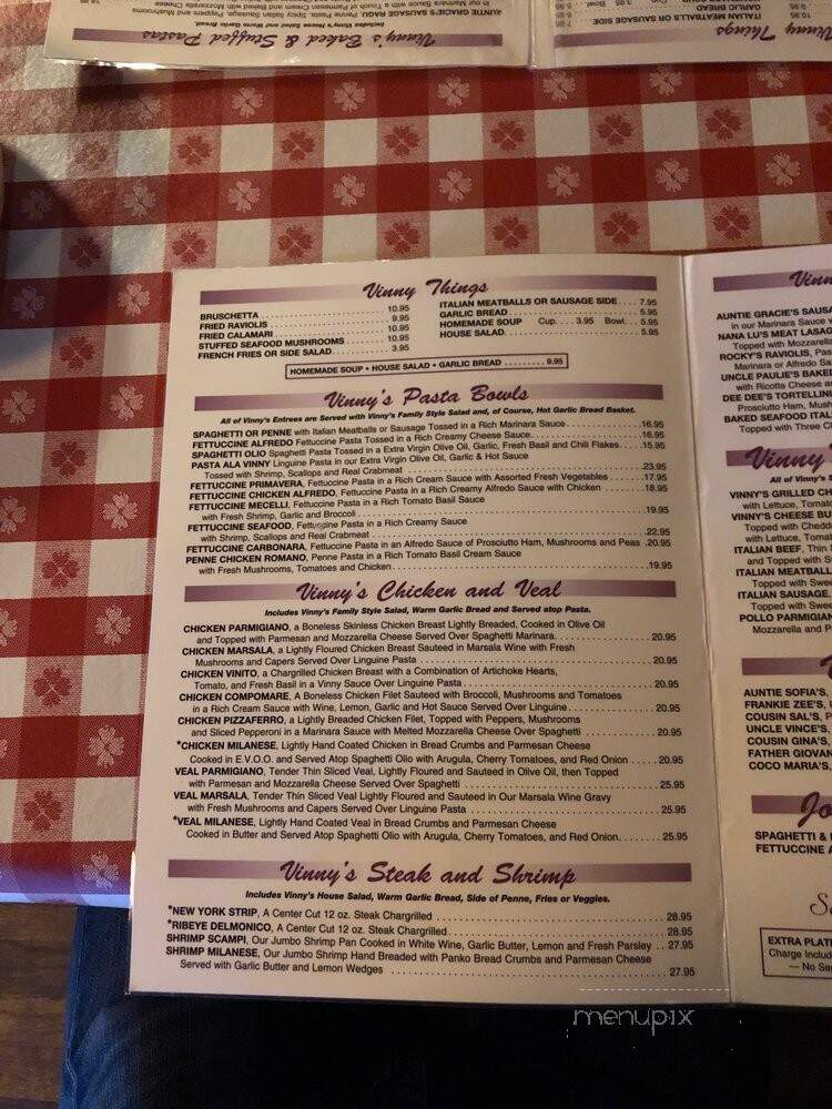 Vinny Vanucchi's - Dubuque, IA menu_pic