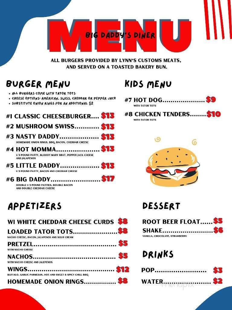 Four Seasons Resort - Cable, WI menu_pic