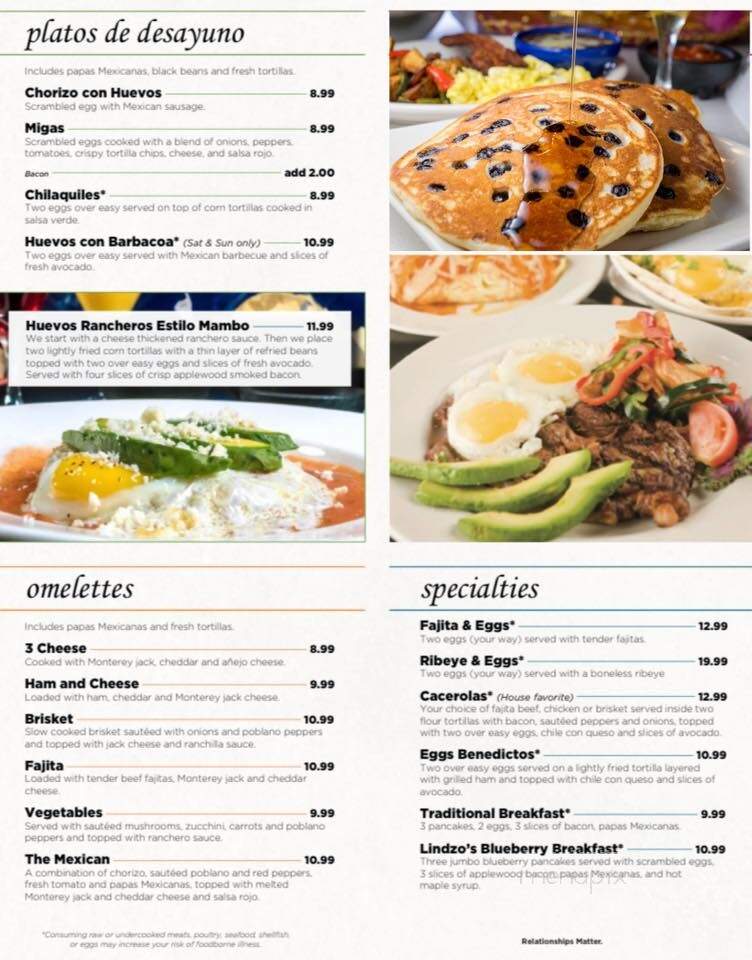 Rio Mambo - Weatherford, TX menu_pic
