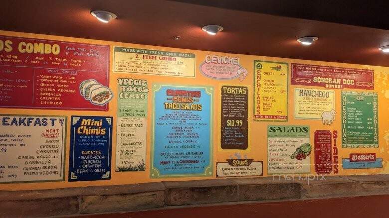 Calle Tepa - Tucson, AZ menu_pic