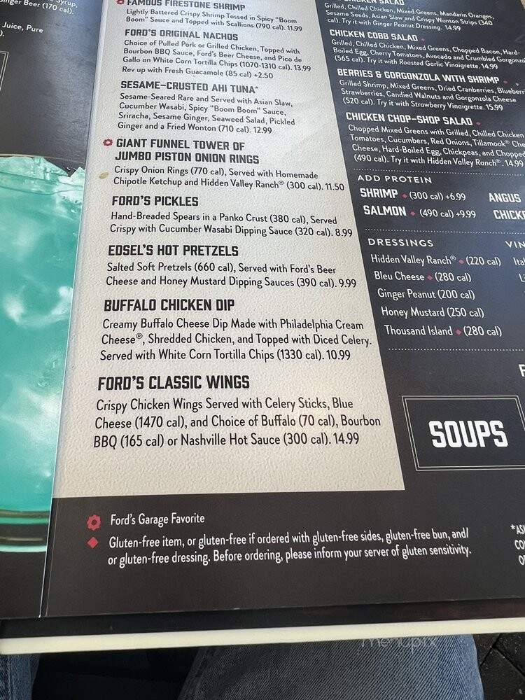 Ford's Garage - Estero, FL menu_pic