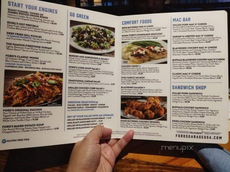 Ford's Garage - Estero, FL menu_pic