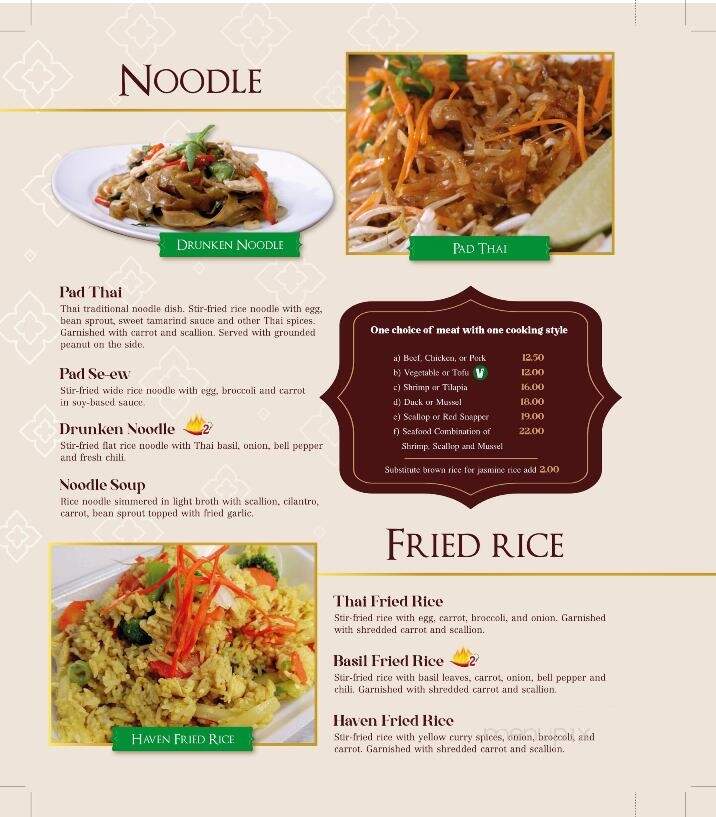 Thai Haven - Winter Haven, FL menu_pic