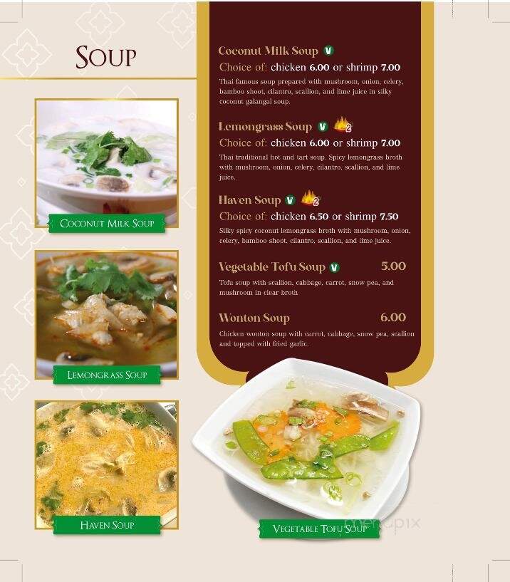 Thai Haven - Winter Haven, FL menu_pic