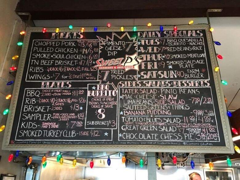 Sweet P's BBQ & Soul House - Knoxville, TN menu_pic