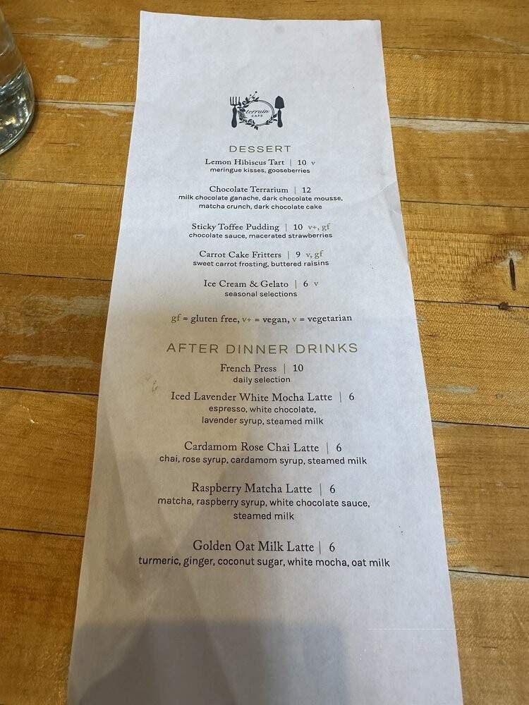 Terrain Garden Cafe - Westport, CT menu_pic