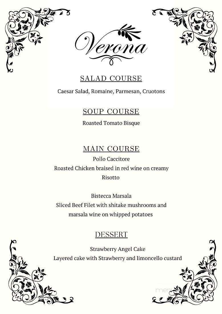 Verona Restaurant - Texarkana , AR menu_pic