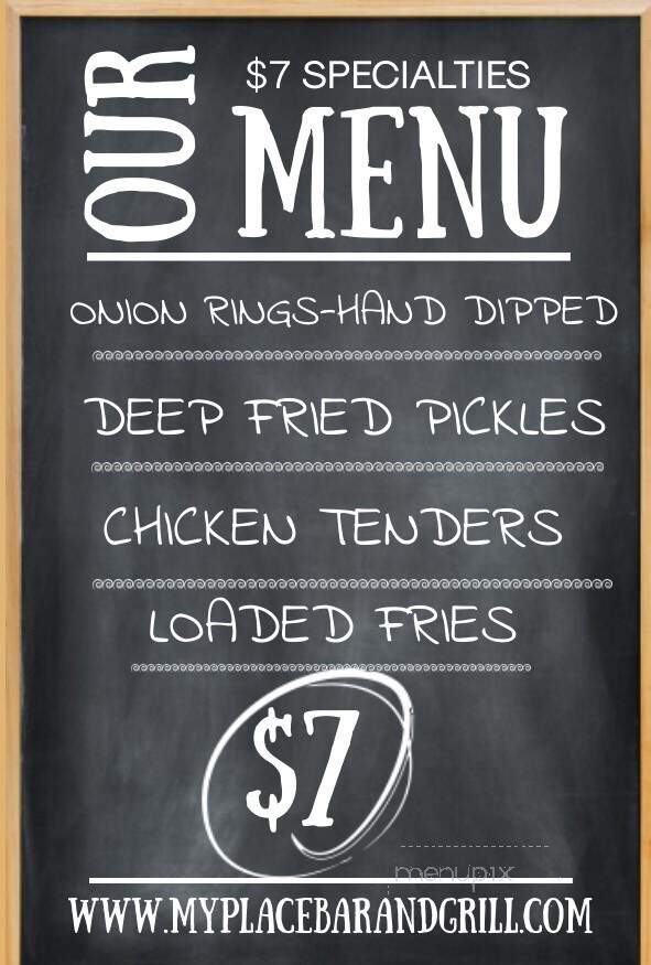 My Place Bar and Grill - Wyandotte, MI menu_pic