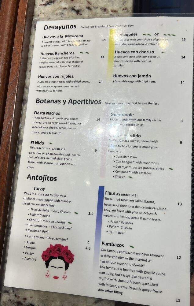 Fiesta Mexicana - Rosedale, MD menu_pic