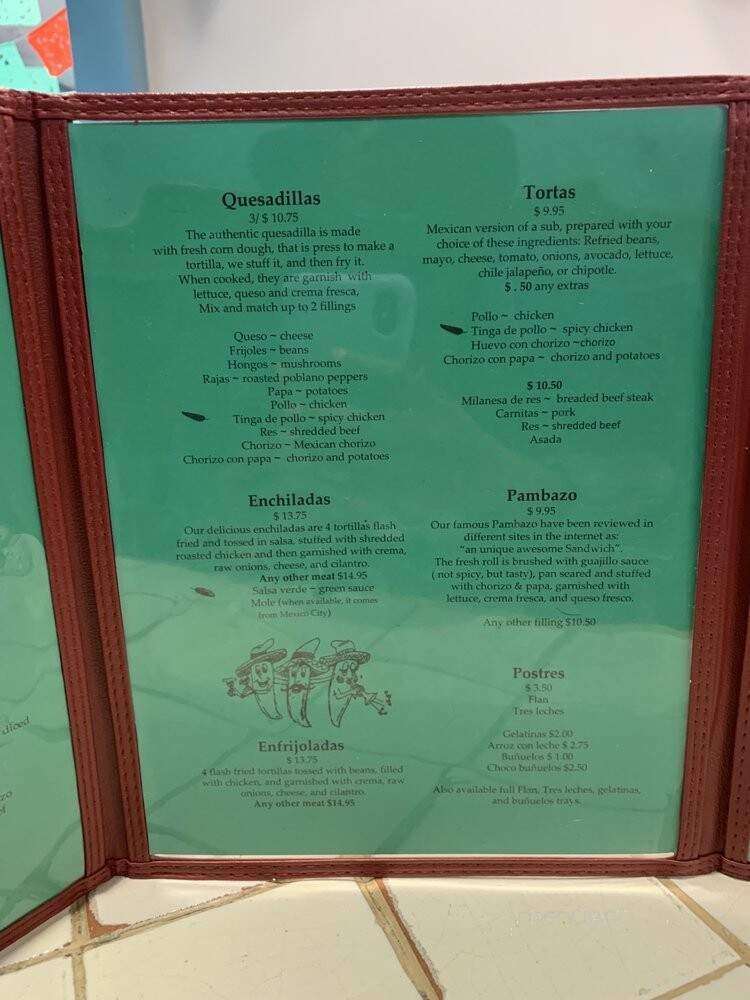 Fiesta Mexicana - Rosedale, MD menu_pic