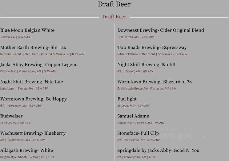 Whistle Stop - Oxford, MA menu_pic