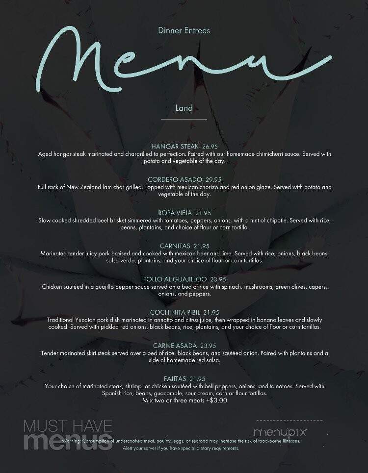 Casa Maya - St Augustine, FL menu_pic
