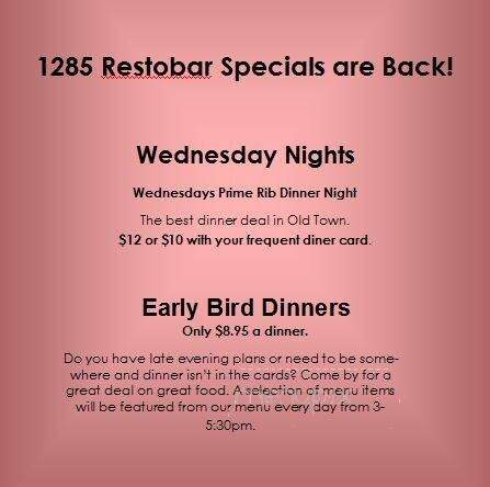 1285 Resto Bar - Florence, OR menu_pic