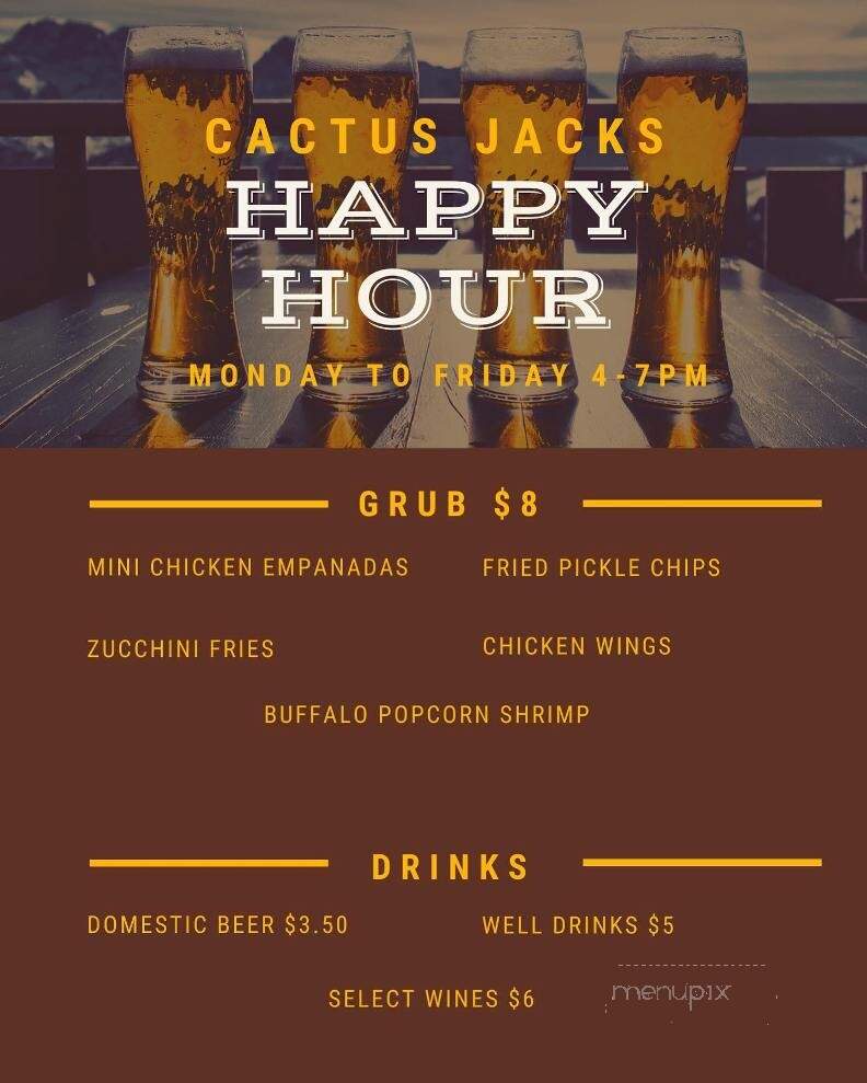 Cactus Jack's - Key Largo, FL menu_pic