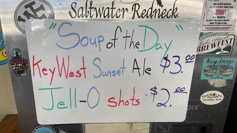 Cactus Jack's - Key Largo, FL menu_pic