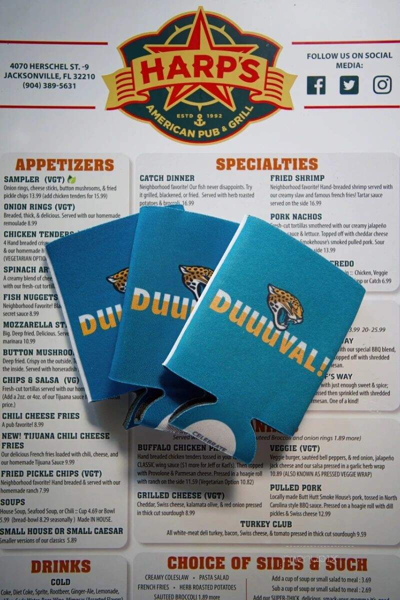 Harpoon Louie's - Jacksonville, FL menu_pic