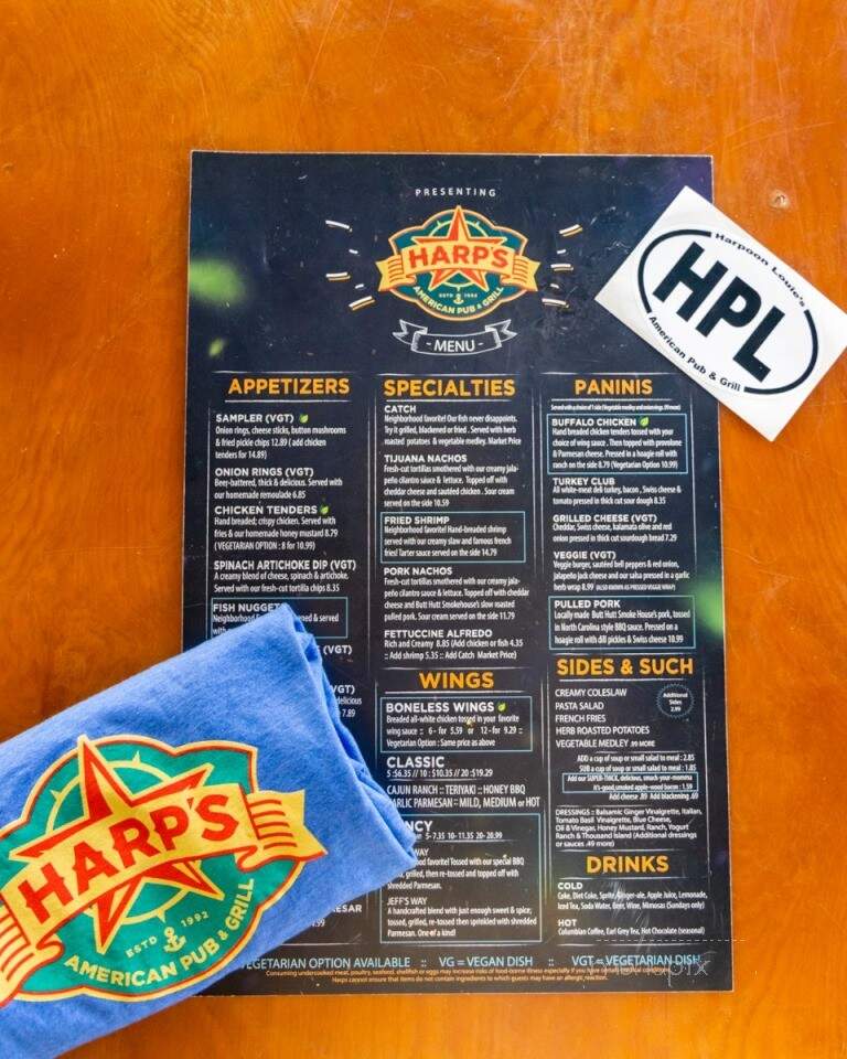 Harpoon Louie's - Jacksonville, FL menu_pic
