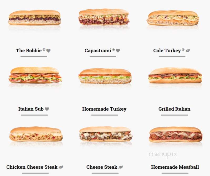 Capriotti's Sandwich Shop - Middletown, DE menu_pic