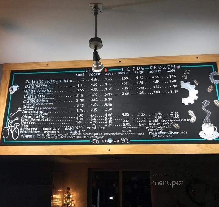 Pedaling Beans Coffeehouse - Lake Leelanau, MI menu_pic