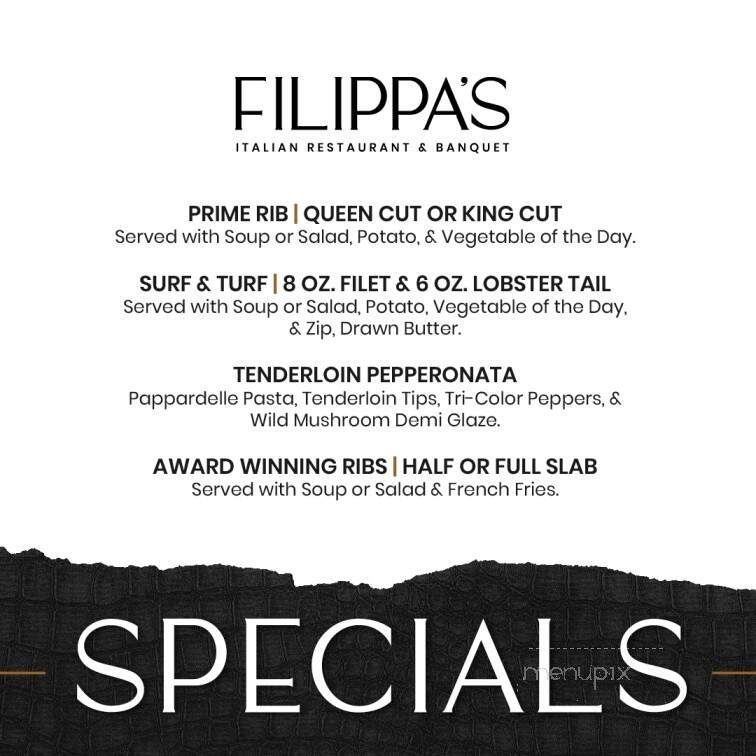 Filippa's Wine Barrel - Shelby Township, MI menu_pic
