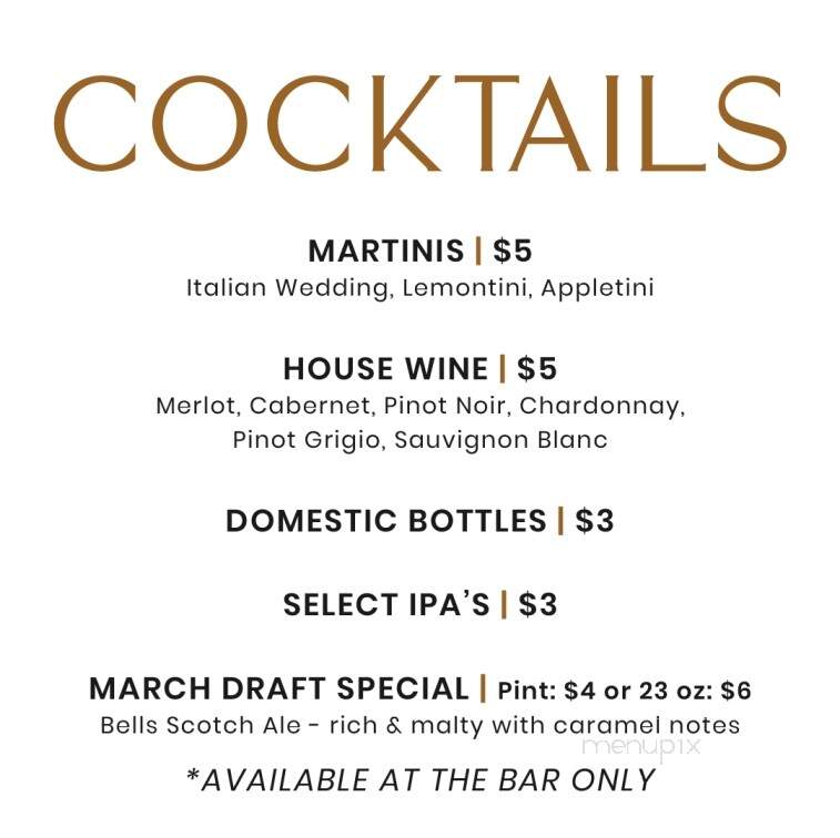 Filippa's Wine Barrel - Shelby Township, MI menu_pic