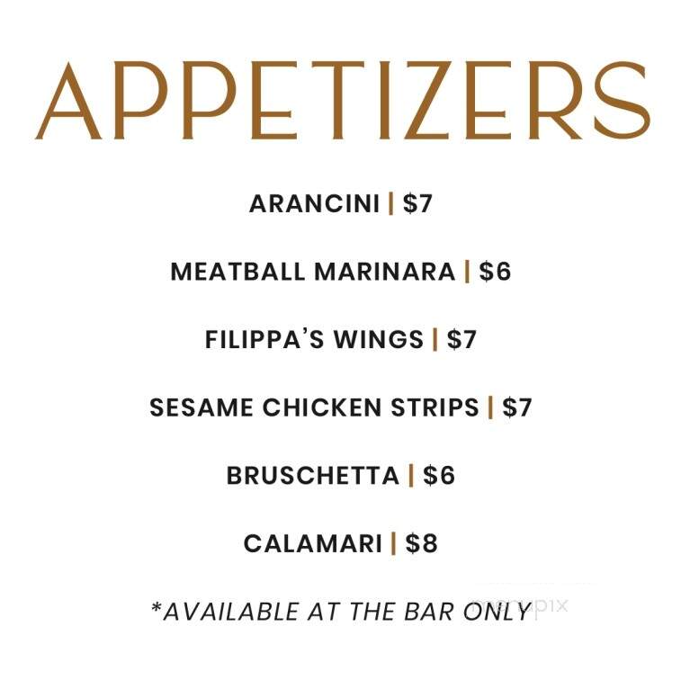 Filippa's Wine Barrel - Shelby Township, MI menu_pic