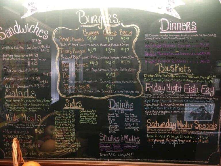 Norman Country Restaurant - Philpot, KY menu_pic