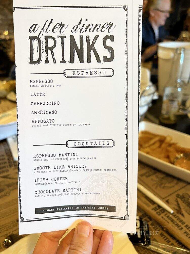Jimmy's Famous Seafood - Baltimore, MD menu_pic