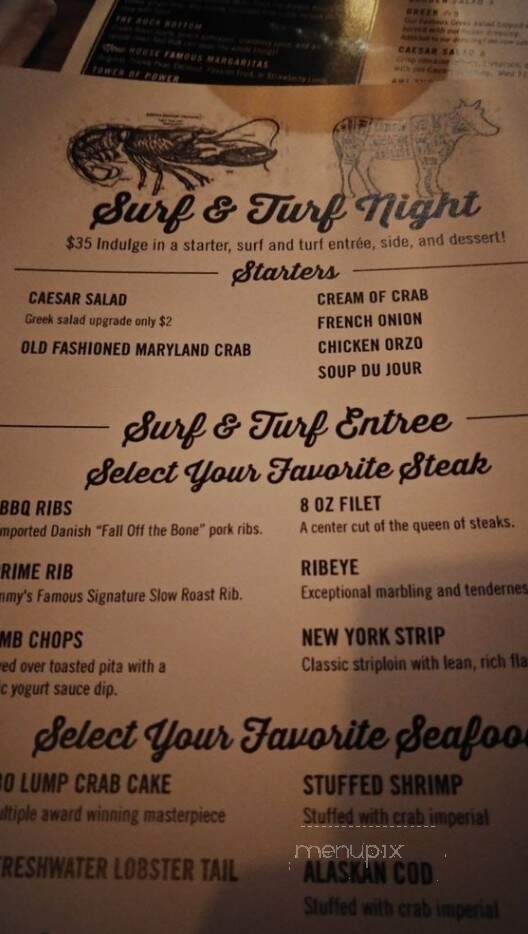 Jimmy's Famous Seafood - Baltimore, MD menu_pic