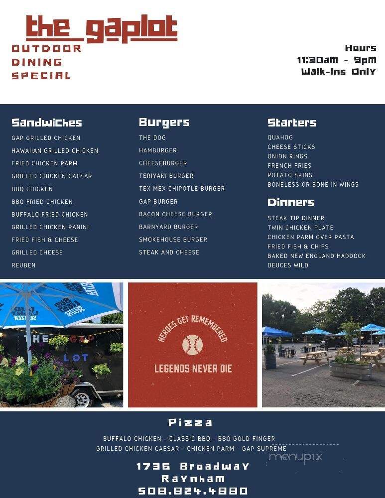 Great American Pub - Raynham, MA menu_pic