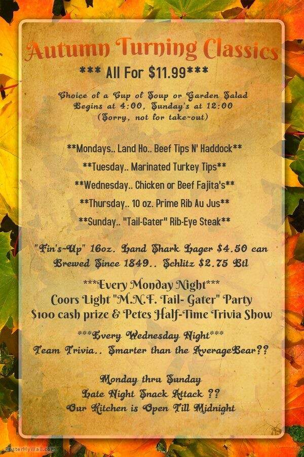 Great American Pub - Raynham, MA menu_pic