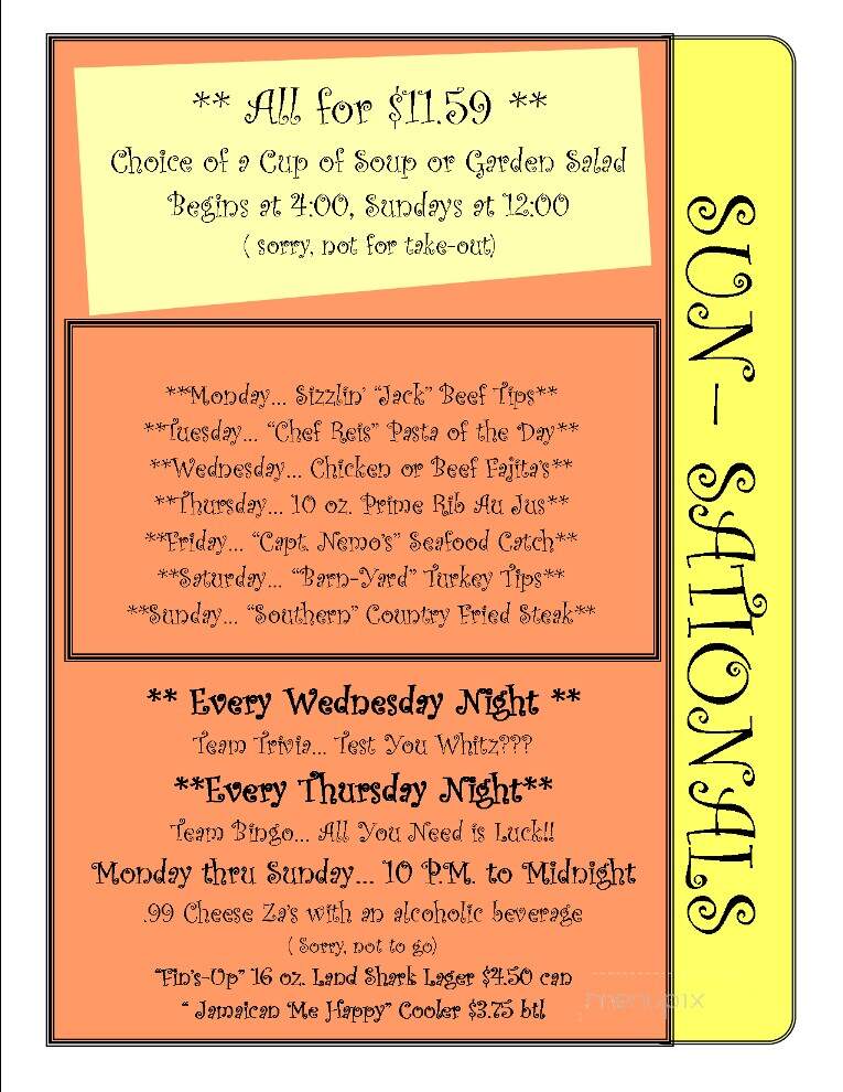 Great American Pub - Raynham, MA menu_pic