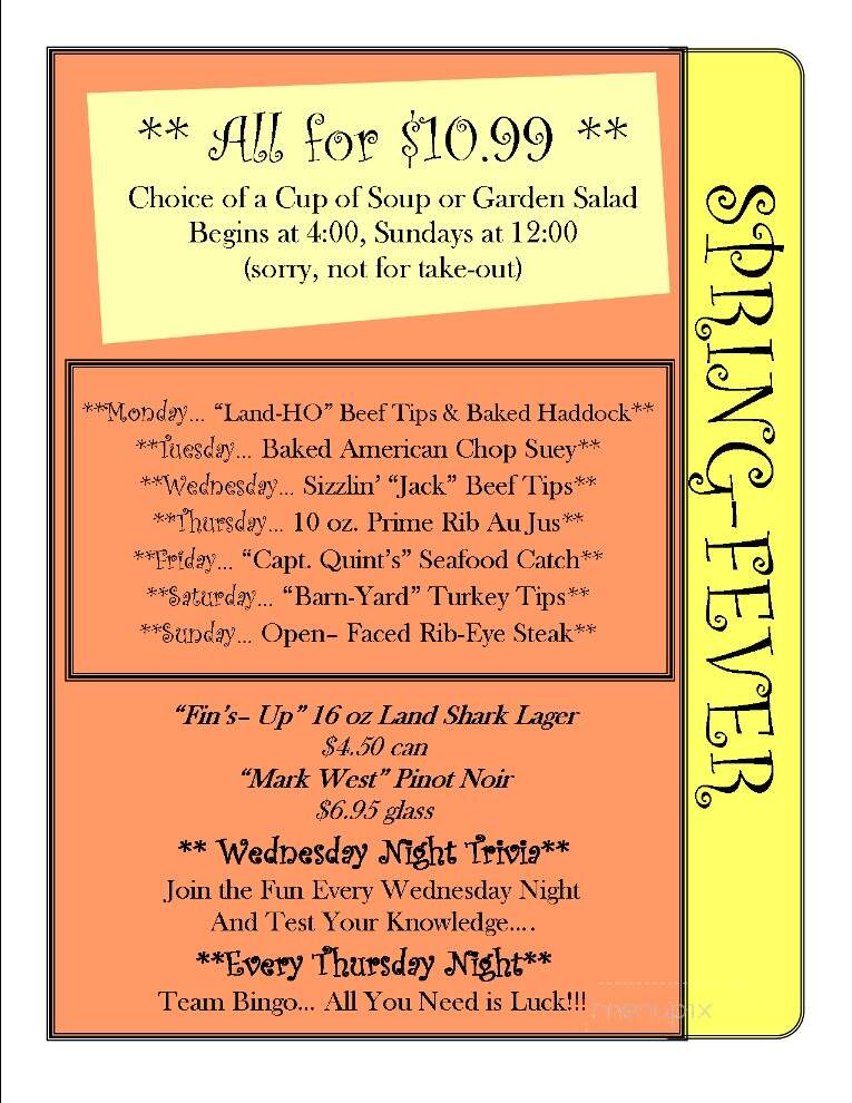 Great American Pub - Raynham, MA menu_pic