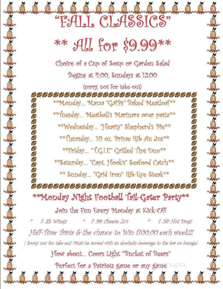 Great American Pub - Raynham, MA menu_pic