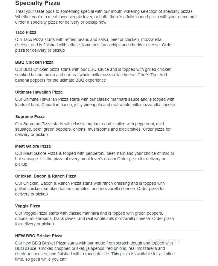 Caseys Carry Out Pizza - Paynesville, MN menu_pic