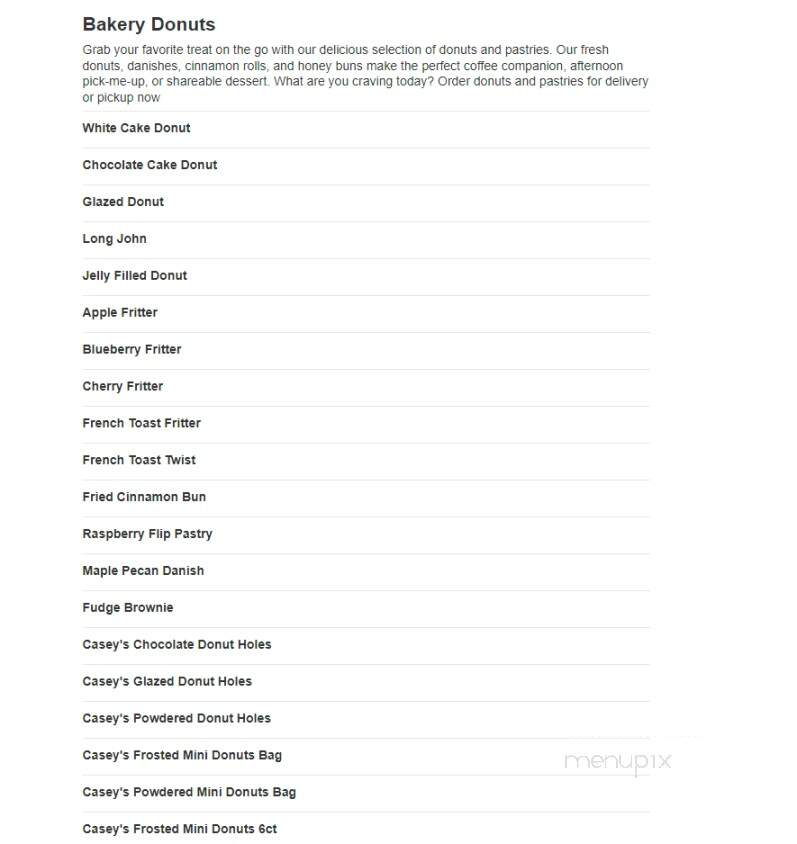 Caseys Carry Out Pizza - Paynesville, MN menu_pic