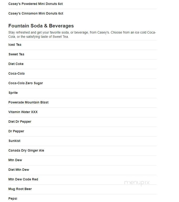 Caseys Carry Out Pizza - Paynesville, MN menu_pic