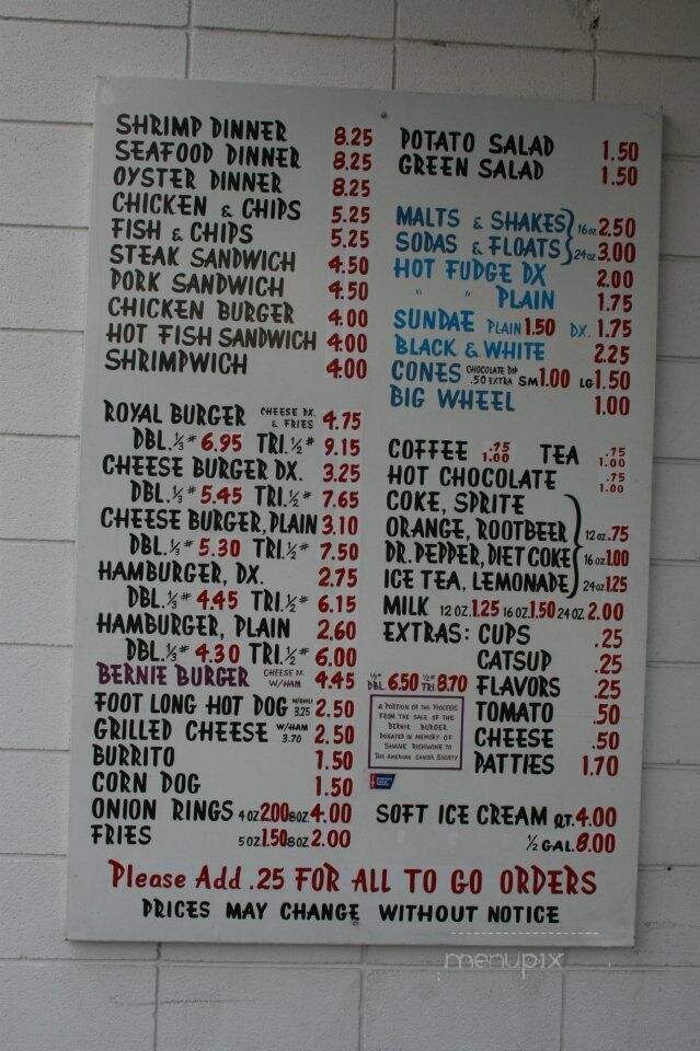 Richwine's Burgerville - Polson, MT menu_pic