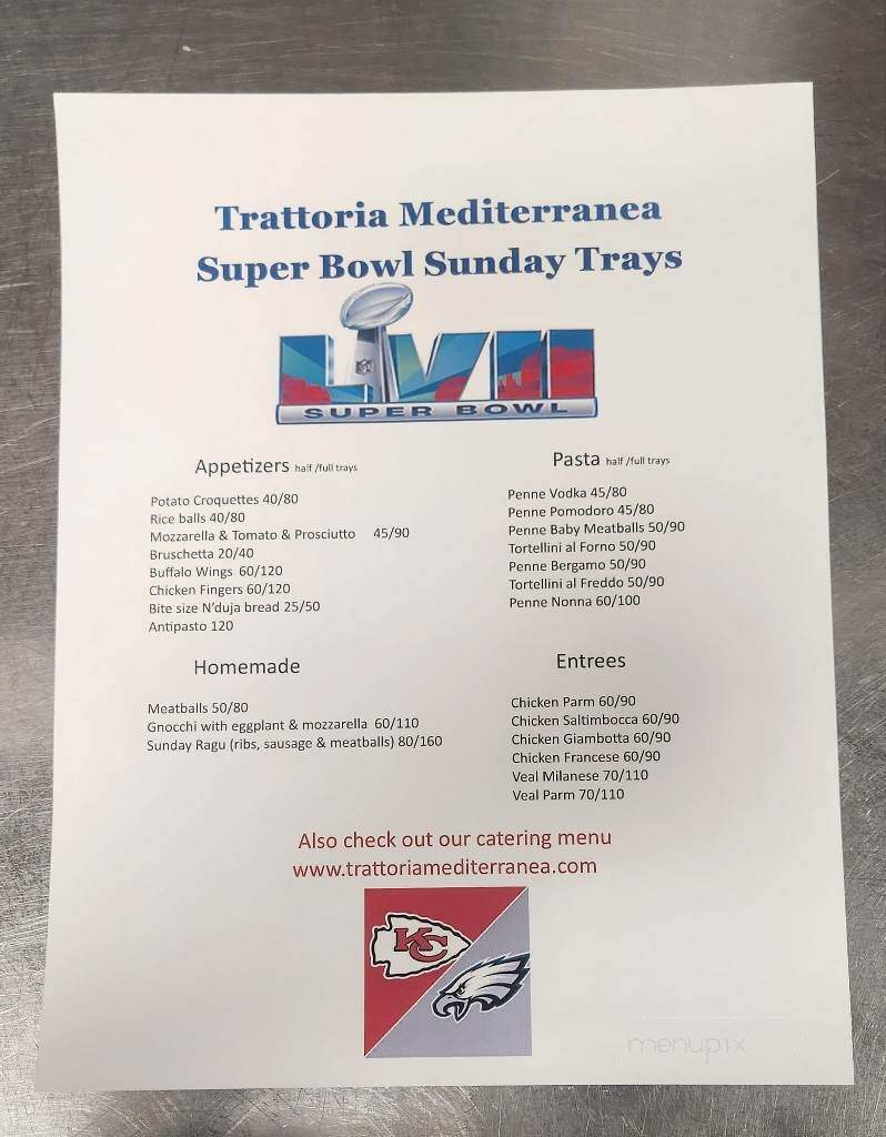 Trattoria Mediterranea - Bedminster, NJ menu_pic