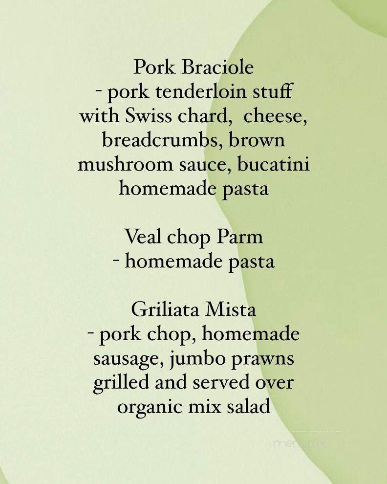 Trattoria Mediterranea - Bedminster, NJ menu_pic