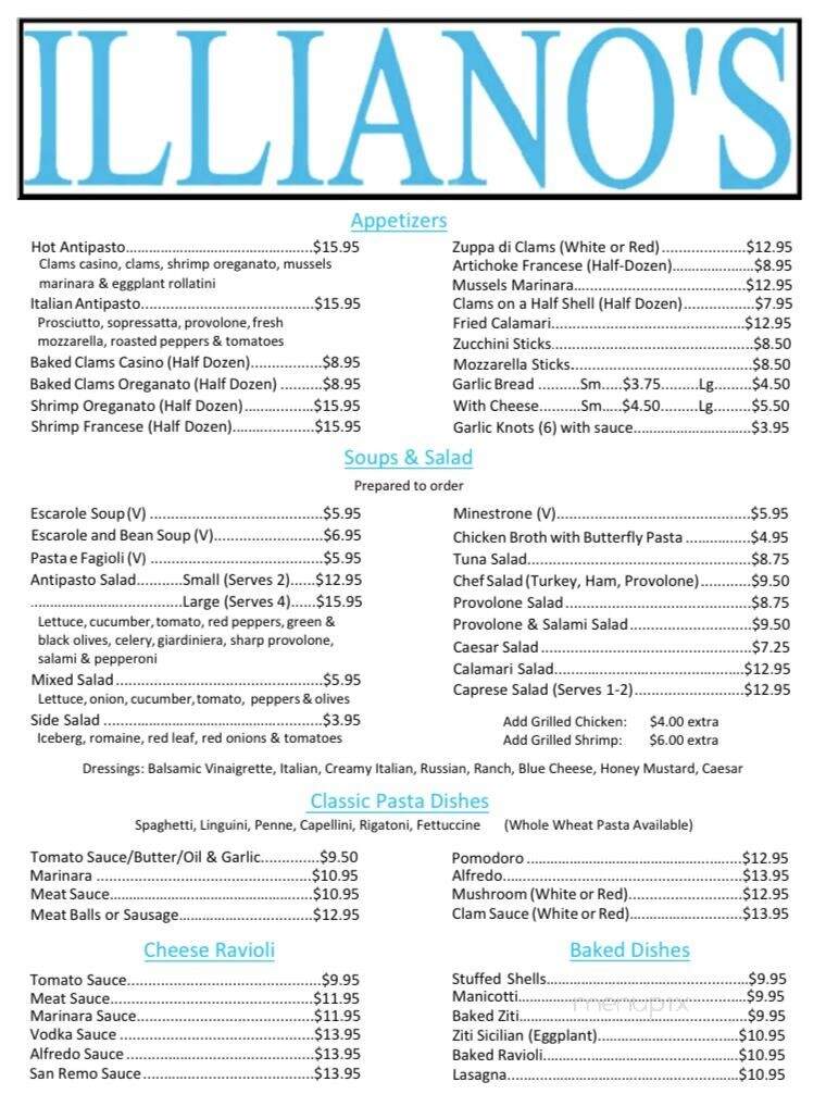 Illiano's Italian Restaurant - Ocean, NJ