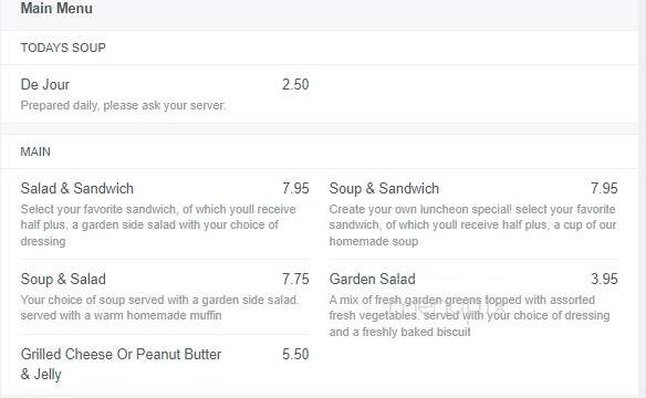 Apple Tree Inn - Brockport, NY menu_pic