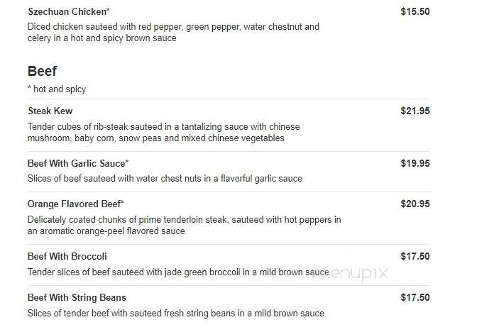 Cho Sen Village - Great Neck, NY menu_pic