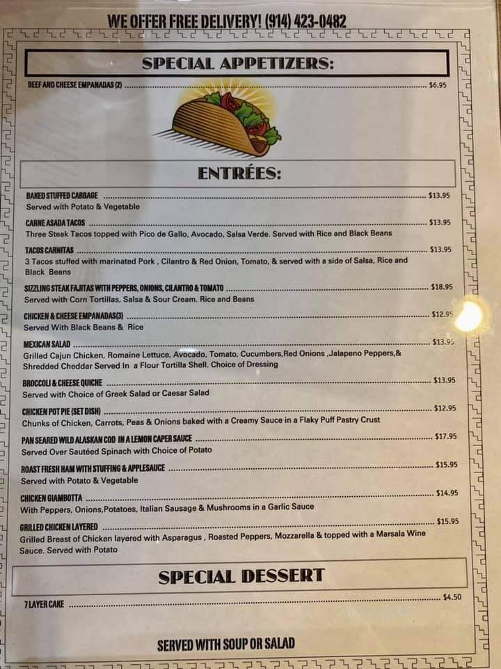 Clairmont Diner - Yonkers, NY menu_pic