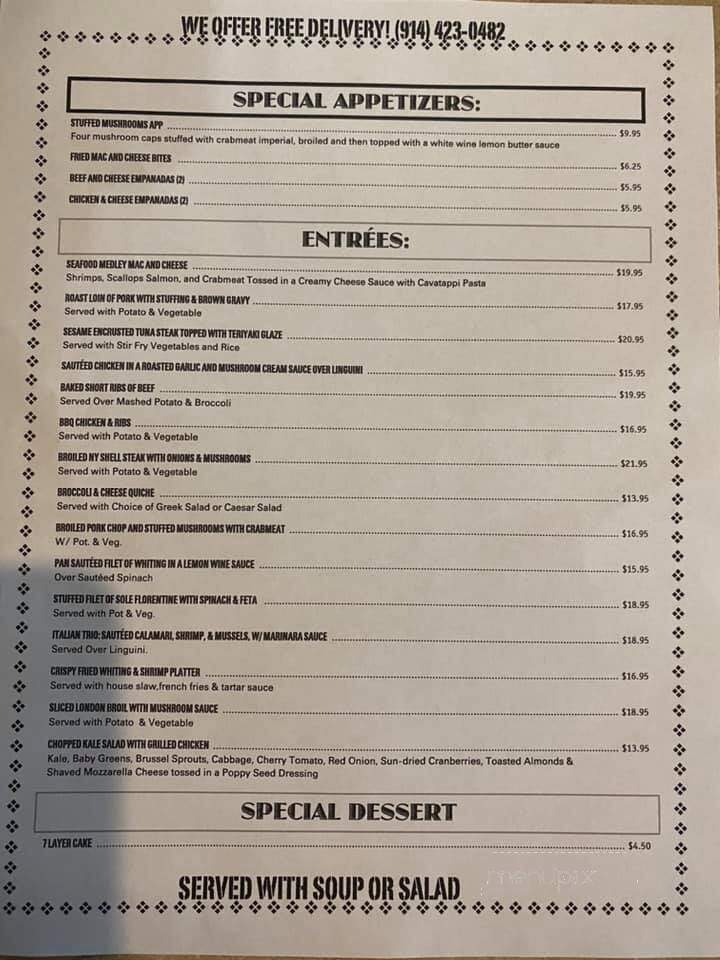 Clairmont Diner - Yonkers, NY menu_pic
